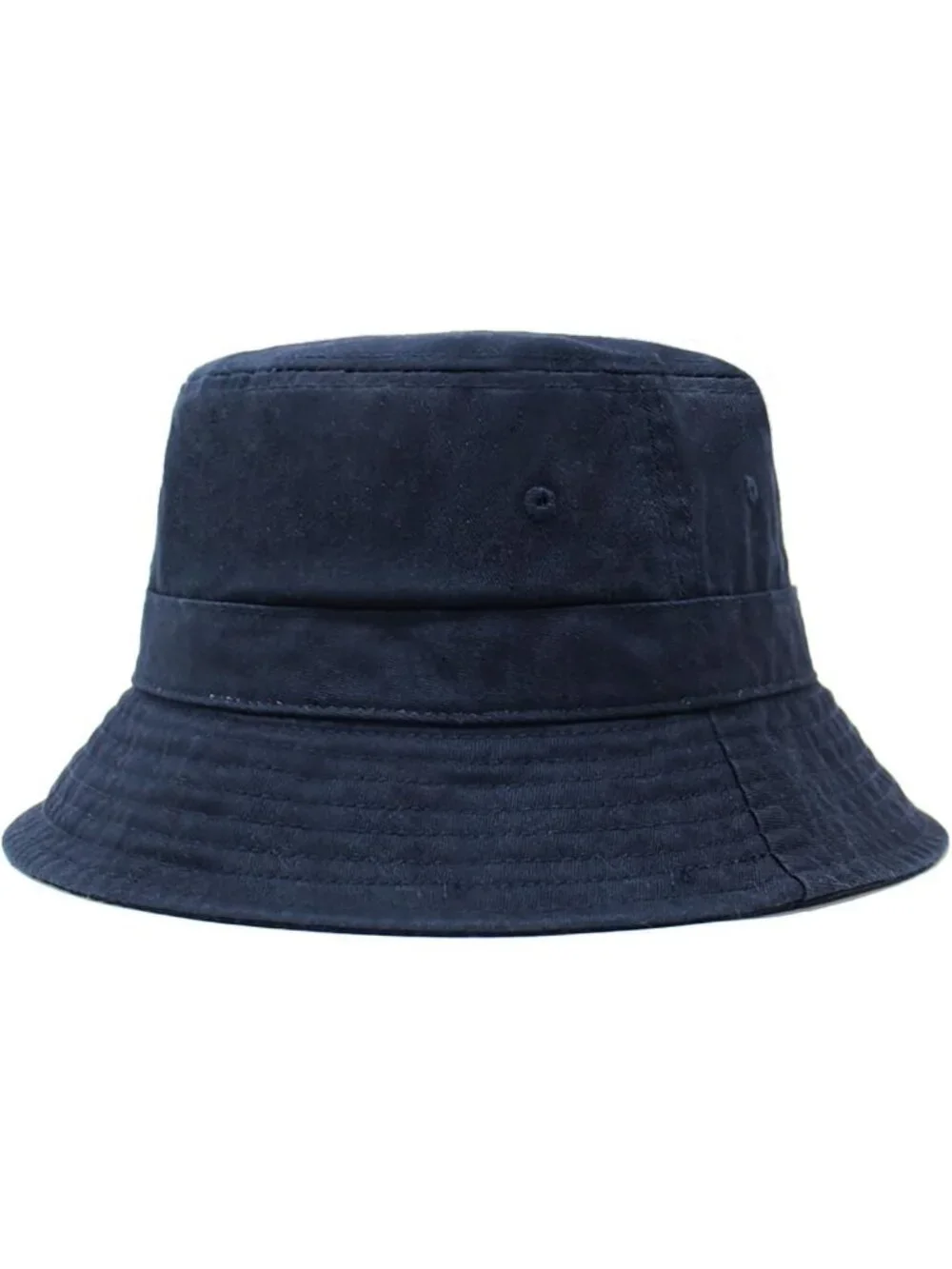 Unisex Navy Cotton Summer Sun Boonie Style Beach Golf Fishing Bucket Hat